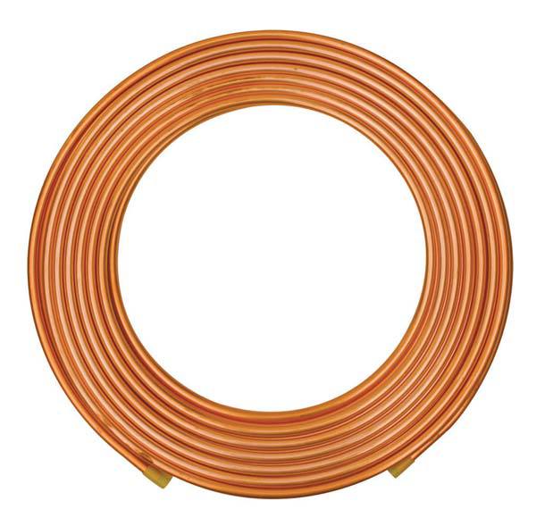 Coil Copper Tubing,  3/16 in Outside Dia,  100 ft Length,  Type ACR