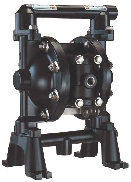 Double Diaphragm Pump,  Aluminum,  Air Operated,  PTFE,  12 GPM