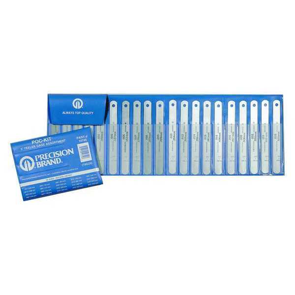 Feeler Gage Set,  High Carbon Spring Steel,  20PC