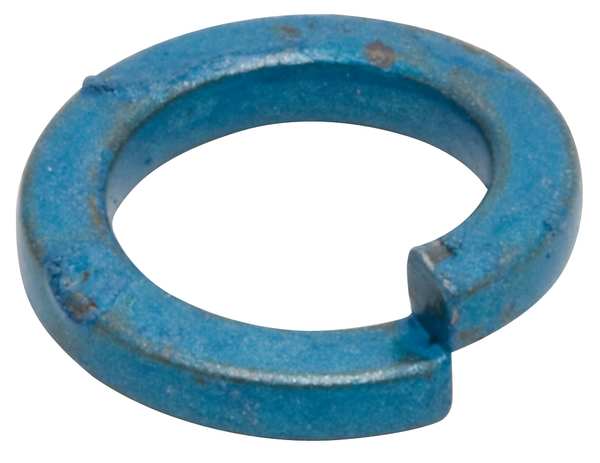Split Lock Washer,  Fits Bolt Size M10 Steel,  Metric Blue Finish,  100 PK