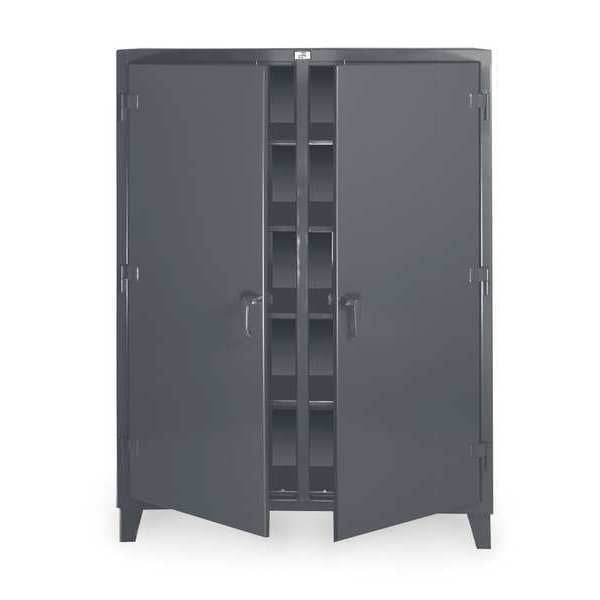 12 ga. Steel Storage Cabinet,  60 in W,  78 in H,  Stationary