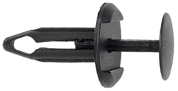 Drive Rivet,  Flat Head,  23 mm L,  Plastic Body,  50 PK