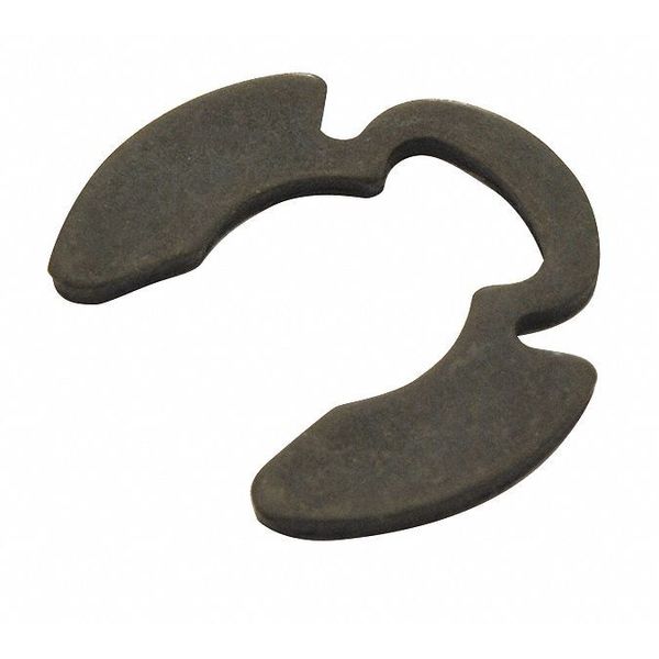 External-E E-Clip,  Steel,  Black Phosphate Finish,  3/16 in Shaft Dia,  100 PK