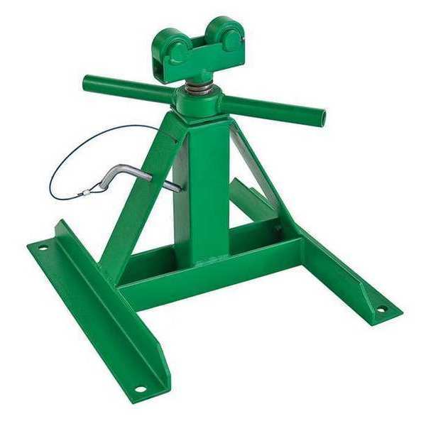 Telescoping Reel Stand,  Adjustable,  28 In Max Height,  Load Capacity 2, 500 lb,  Green,  Steel