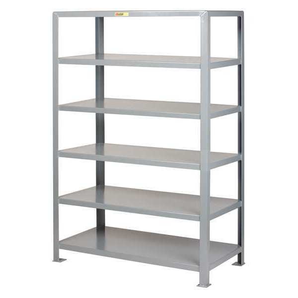 Metal Shelving Unit,  30"D x 60"W x 72"H,  6 Shelves,  Steel