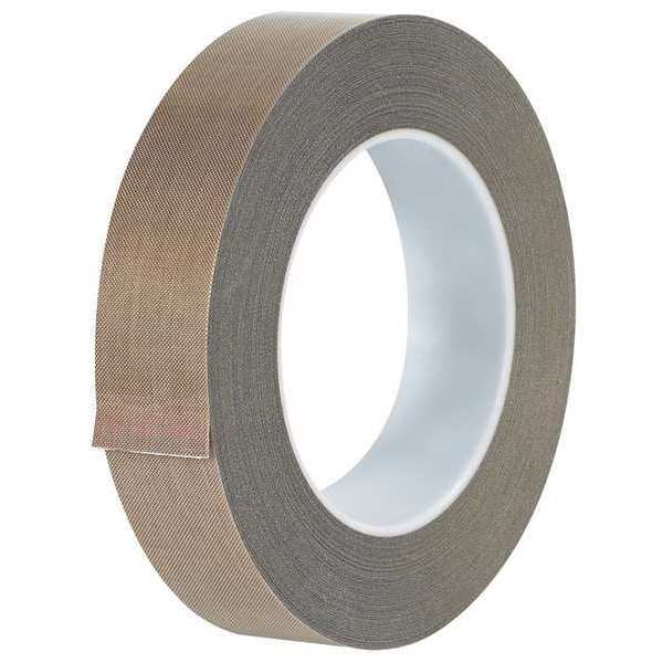 PTFE Glass Cloth Tape,  10 Mil,  1" x 18 yds.,  Brown,  1/Case