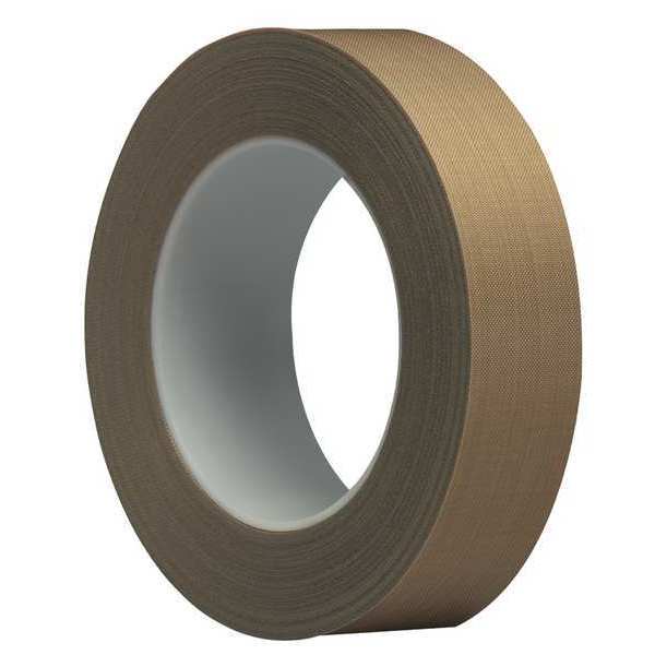 3M™ 5453 PTFE Glass Cloth Tape,  8.2 Mil,  1" x 36 yds.,  Brown,  1/Case