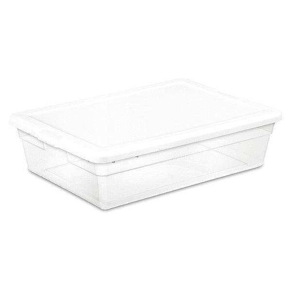 Storage Box, 28 qt., White Lid