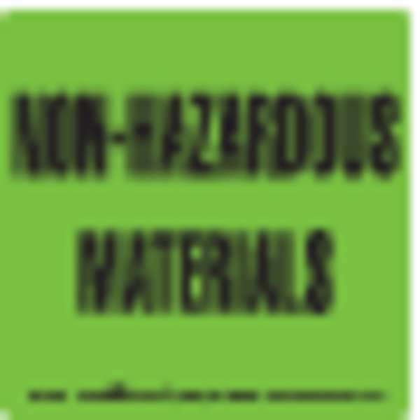 Non-Hazardous Materials, Labl, 3"x3", PK500