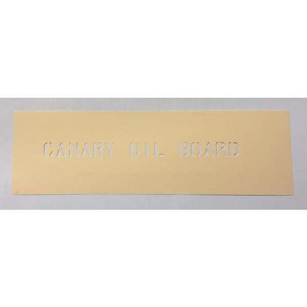 Oil Stencil Board, Paper, Yellow, 20"L