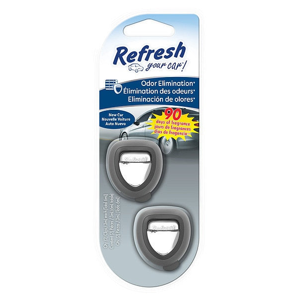 Air Freshener, Diffuser, Clear, New Car, PK2