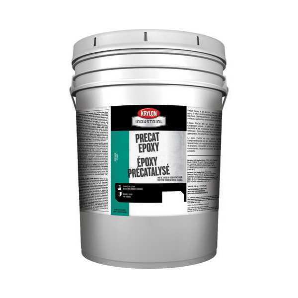 Paint,  White,  Semi-gloss,  5 gal,  350 to 400 sq ft/gal