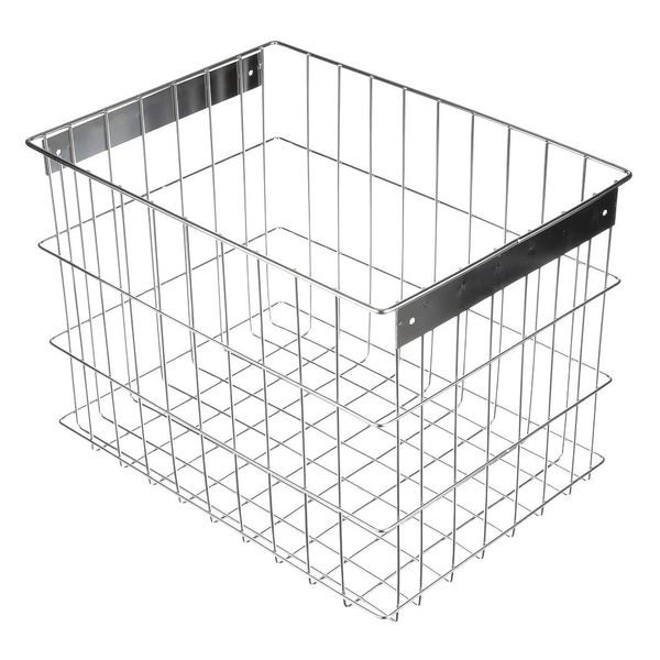 Silver Rectangular 1-3/8 in Opening Mesh Size,  Stainless Steel