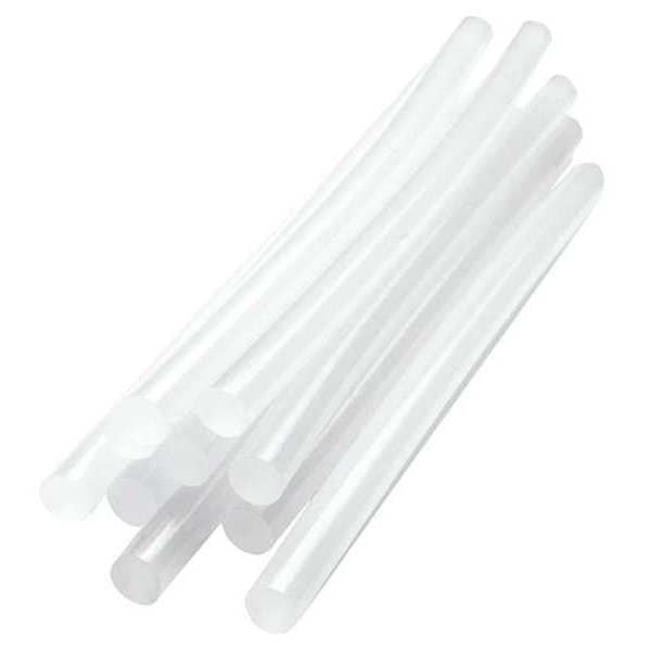 Hot Melt Adhesive,  Clear,  1/2 in Diameter,  10 in Length,  40 sec Begins to Harden