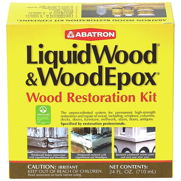 White/Clear Epoxy Wood Repair Kit,  24 oz. Kit
