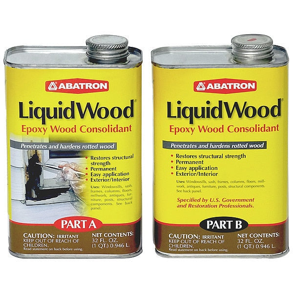 Amber Epoxy Wood Hardener,  2 qt. Can