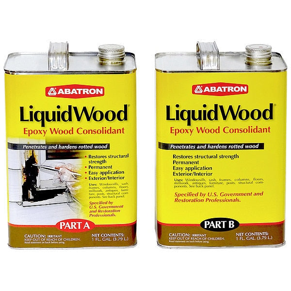 Amber Epoxy Wood Hardener,  2 gal. Can