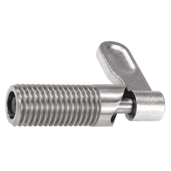 Cam-Action Indexing Plunger,  Stainless Steel,  D=8,  D1= 1/2-13,  Form: B,  Without Locknut