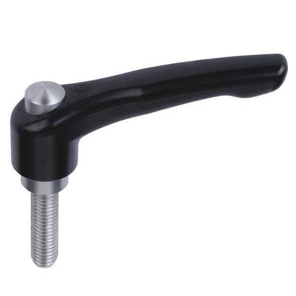 Adjustable Handle,  With Protective Cap Size: 2 1/4-20X25,  Zinc Black Satin,  Comp: Stainless Steel