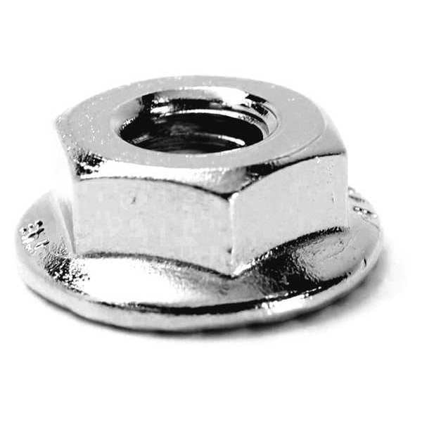 Serrated Lock Nut,  3/8"-16,  18-8 Stainless Steel,  Not Graded,  NL-19,  11/32 in Ht,  25 PK