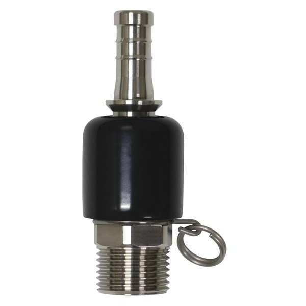 Hose Adapter, 1/2" Hose Barb,  3/4" MGHT