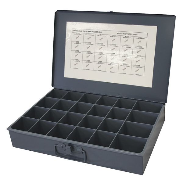 Cap Screw Assortment,  Steel,  Black Oxide Finish