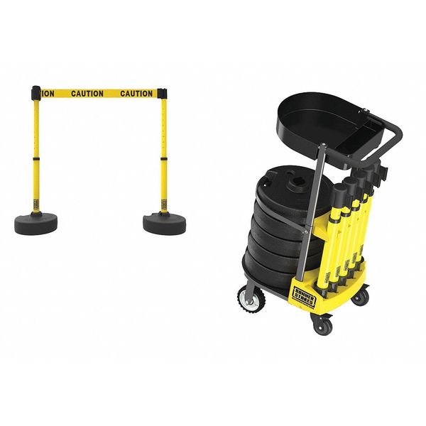 PLUS Cart Pkg w/Tray,  "Caution" Banner