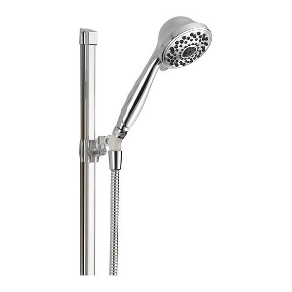 7-Setting Glide Rail Hand Shower,  Chrome,  Wall