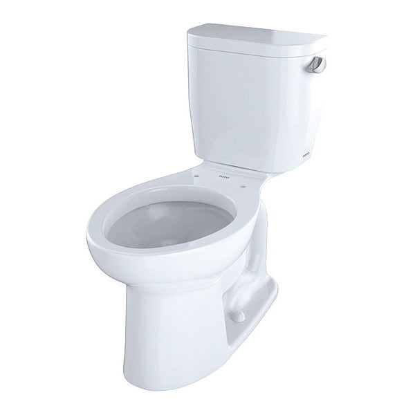 Toilet w/Right-Hand Lever, Elngtd, Cotton,  1.28 gpf,  E-Max,  Floor Mount,  Elongated,  Cotton