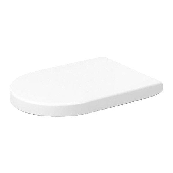 Toilet Seat w/o Automatic Closure, Plastc,  With Cover,  Plastic,  White