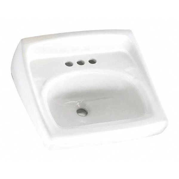 Lucerne WalMnted Sink Wht