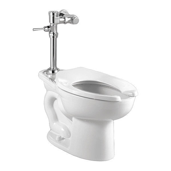 Madera 1.6GPF EvrClen Toilet Wh,  1.6 gpf,  Flushometer,  Floor Mount,  Elongated,  White