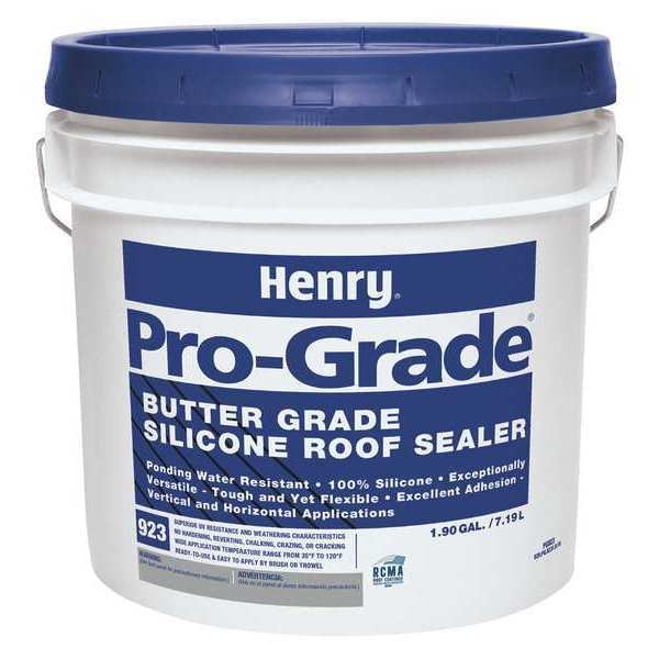 Roofing Sealant,  1.9 gal,  Pail,  White