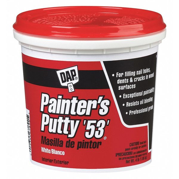 Wood Filler,  1 qt,  Tub,  White