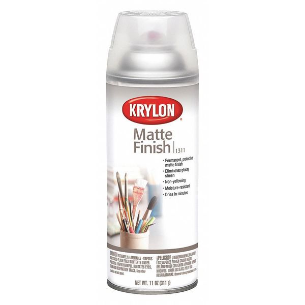 Spray Paint,  Crystal Clear,  Matte,  11 oz