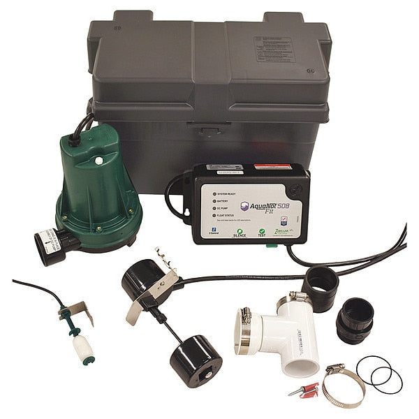 Sump/Battery Back-Up System,  Pump HP 1/3