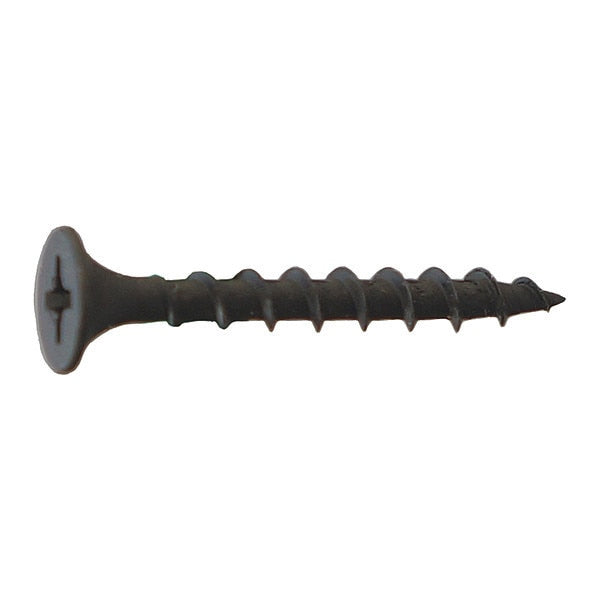 Drywall Screw,  #10 x 3-1/2 in,  Flat Head Phillips Drive,  1500 PK