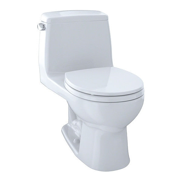 Toilet,  1.28 gpf,  E-Max,  Floor Mount,  Round,  Cotton