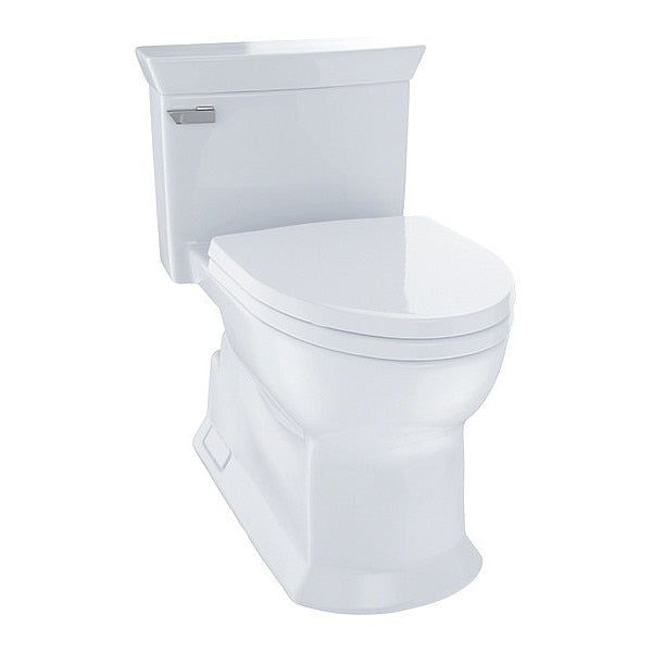 Toilet,  1.28 gpf,  Tornado Flush,  Floor Mount,  Elongated,  Cotton
