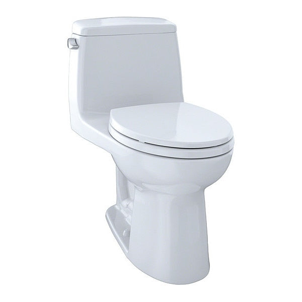 Toilet,  1.28 gpf,  E-Max,  Floor Mount,  Elongated,  Cotton
