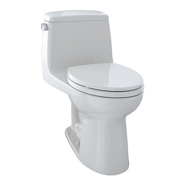 Toilet,  1.28 gpf,  E-Max,  Floor Mount,  Elongated,  Colonial White