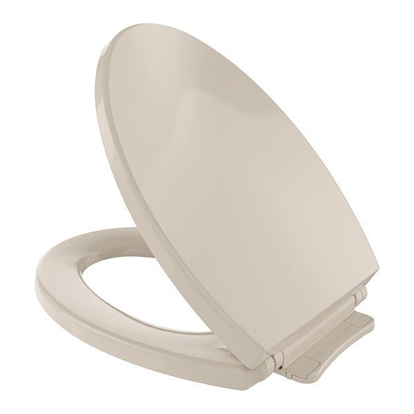 Toilet Seat,  With Cover,  polypropylene,  Elongated,  Bone