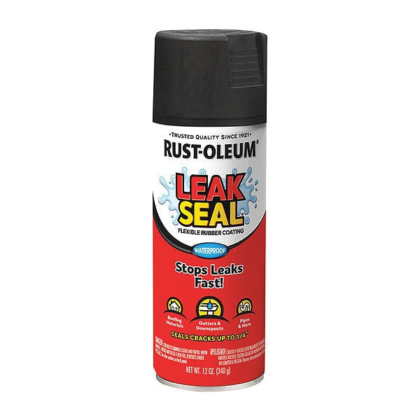 Leak Sealer, 12 oz, Latex; Oil Base, Black