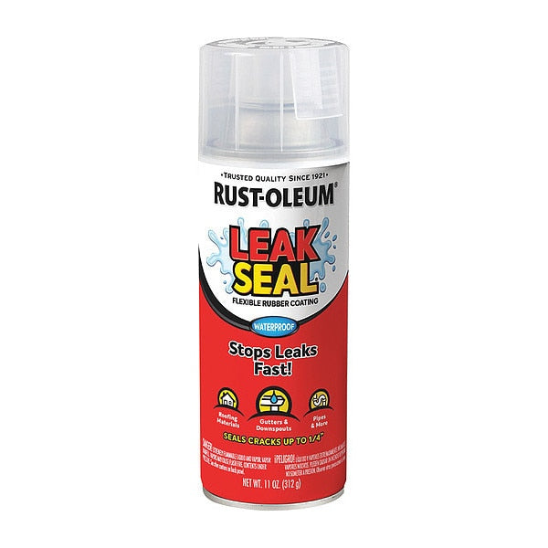 Leak Sealer, 11 oz, Latex; Oil Base, Clear