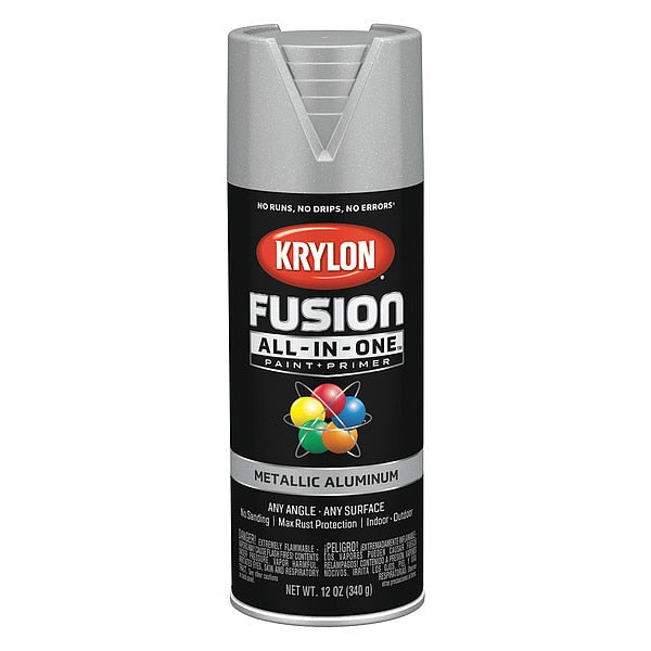 Metallic Spray Paint, Aluminum, Metallic, 12 oz