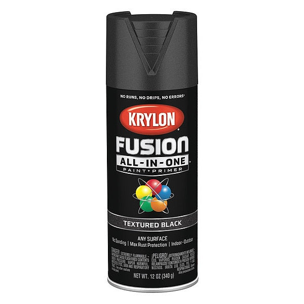 Textured Spray Paint, Black, 12 oz.