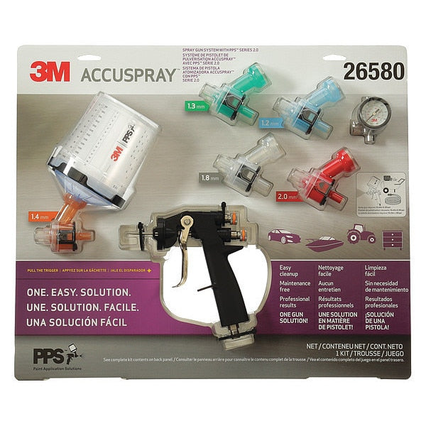 Spray Gun Kit, Pressure, 13 cfm @ 24 psi