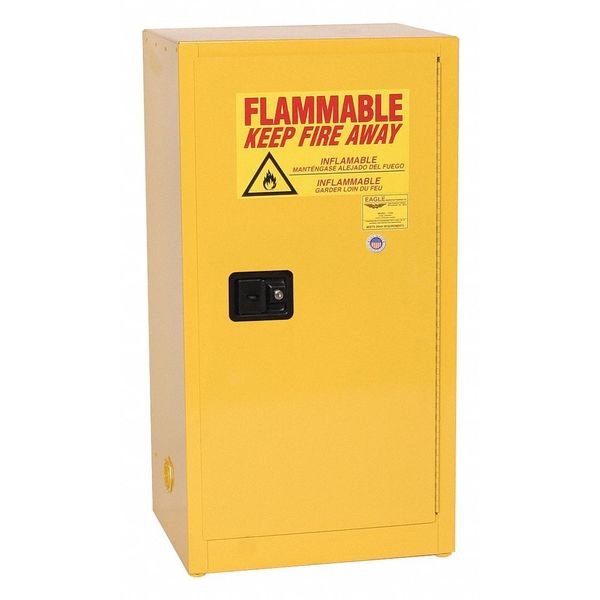 Flammable Liquid Safety Cabinet, Yellow