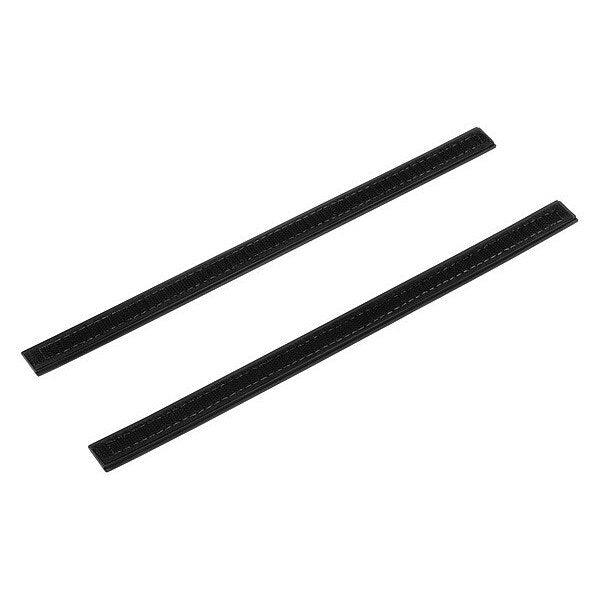 Reclosable Fastener Shapes,  14 in,  1 in Wd,  Black