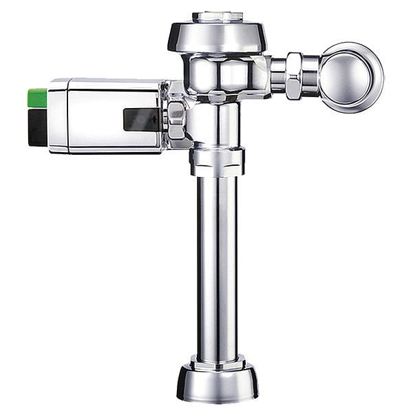 1.1/1.6 gpf,  Automatic Flush Valve,  Polished Chrome,  1"